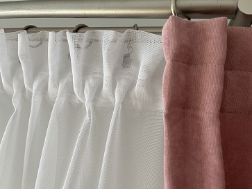 Miniaturka produktu Firanka marszczona z kokardkami