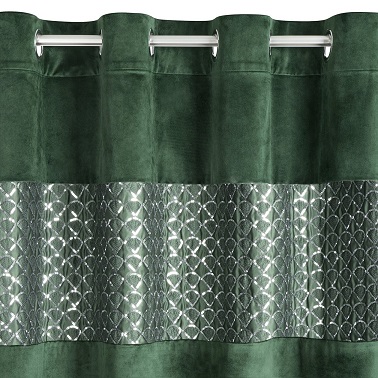 Miniaturka produktu Zasłona Margot ciemnozielona
