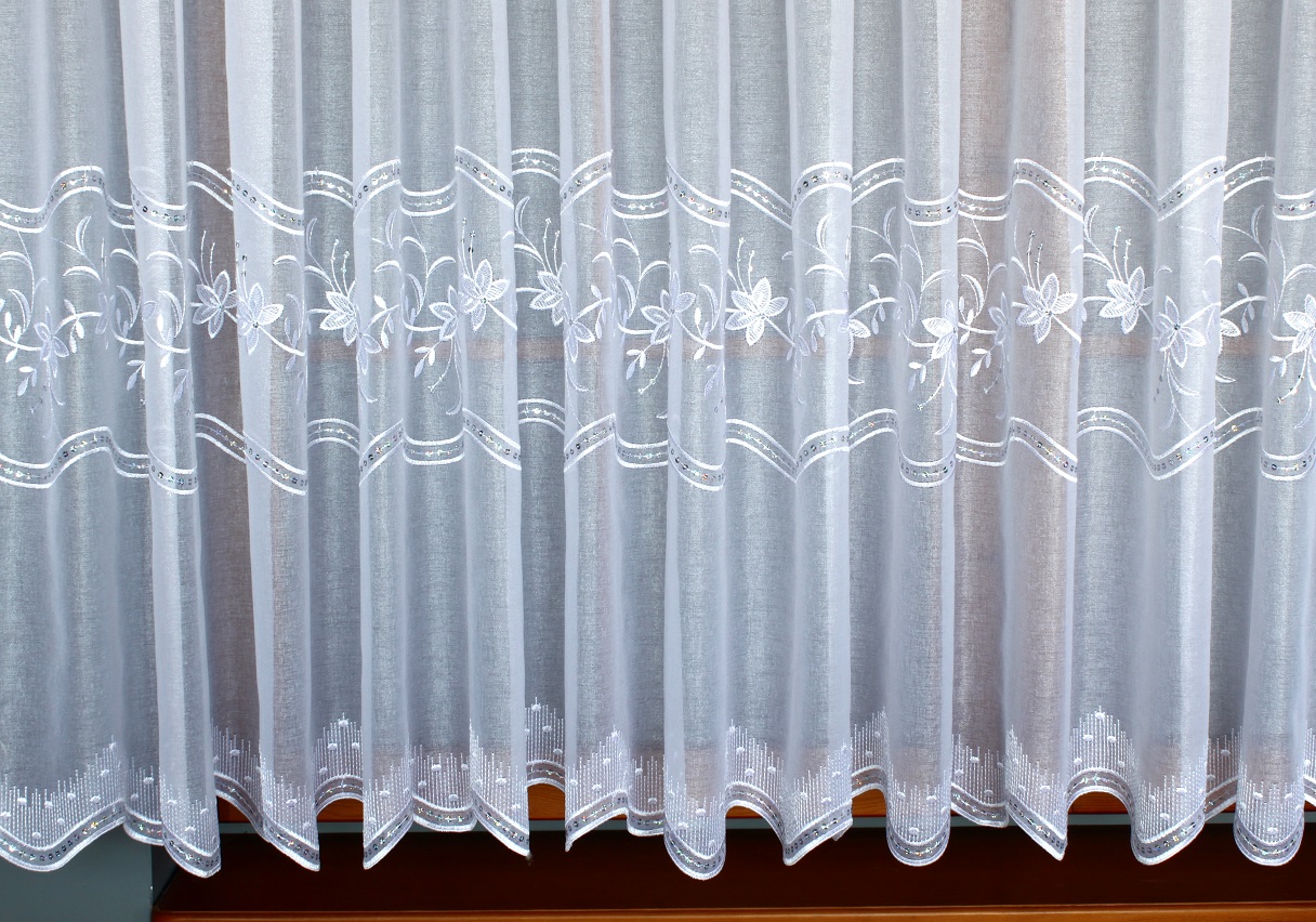 Duże zdjęcie produktu Firanka haftowana Cyrkonia