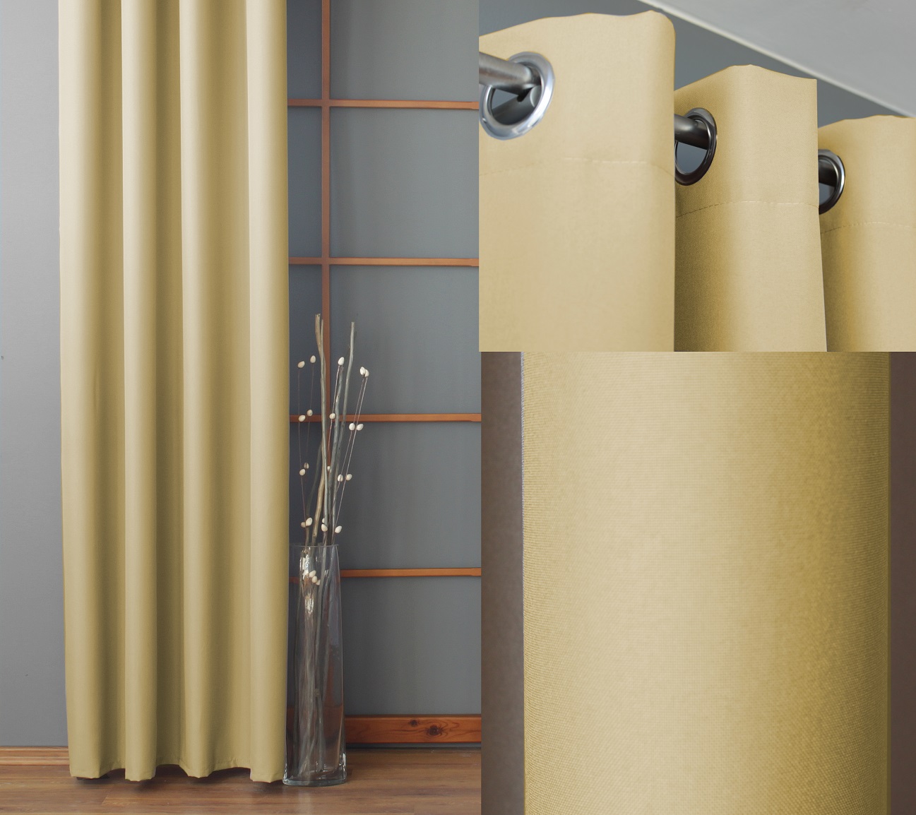 Duże zdjęcie produktu Zasłona Laval musztardowa