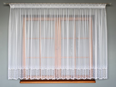 Miniaturka produktu Firanka marszczona gipiurowa