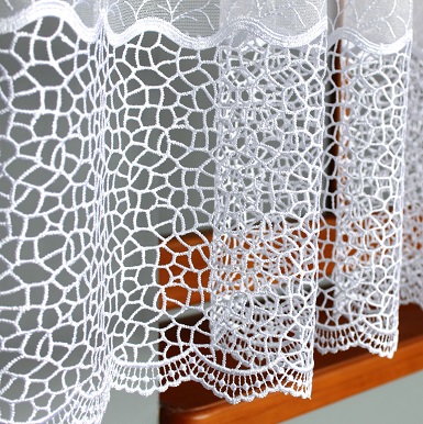 Miniaturka produktu Firanka marszczona gipiurowa