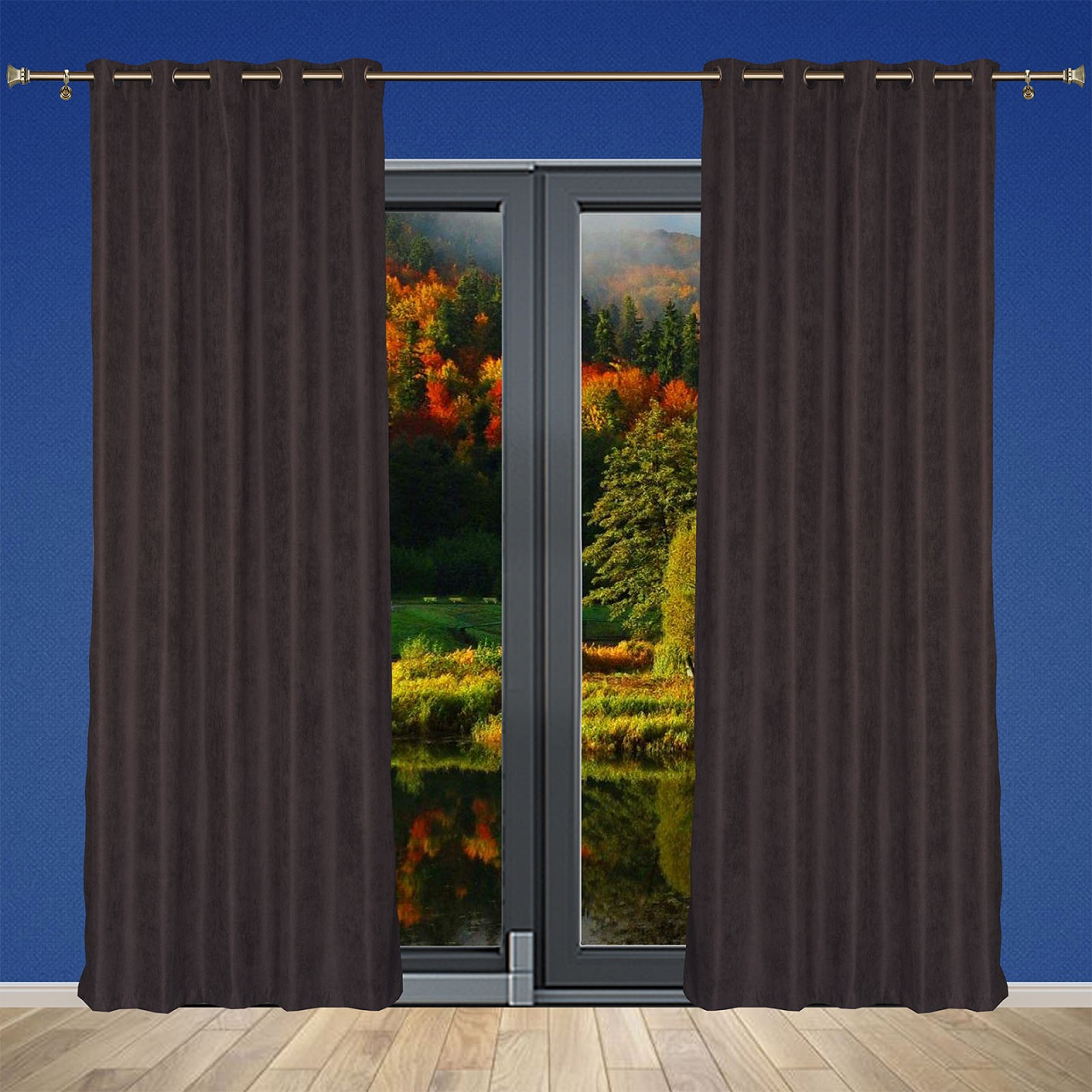 Duże zdjęcie produktu Zasłona Velvet czarna