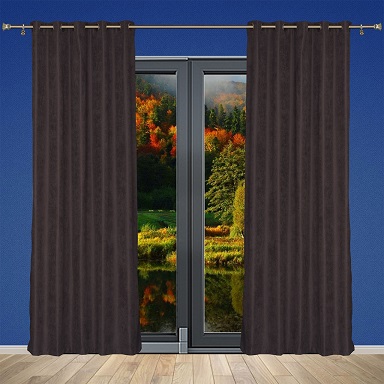 Miniaturka produktu Zasłona Velvet czarna