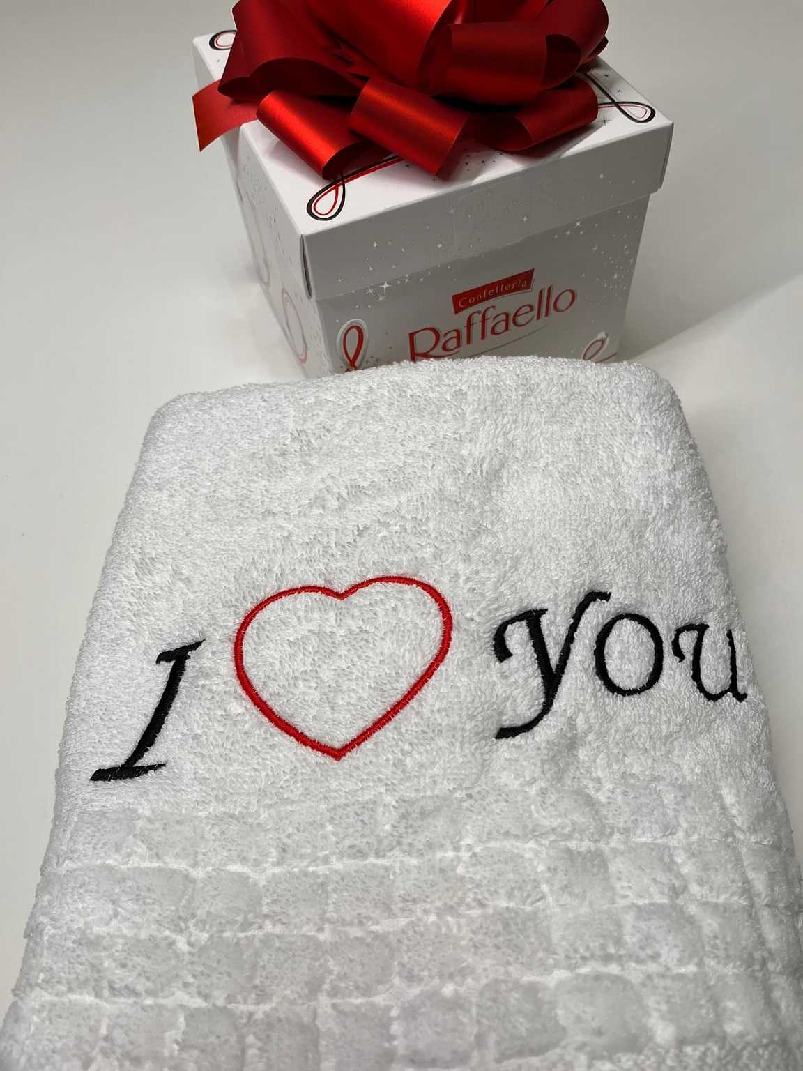 Zdjęcie haftu na walentynki kocham cię